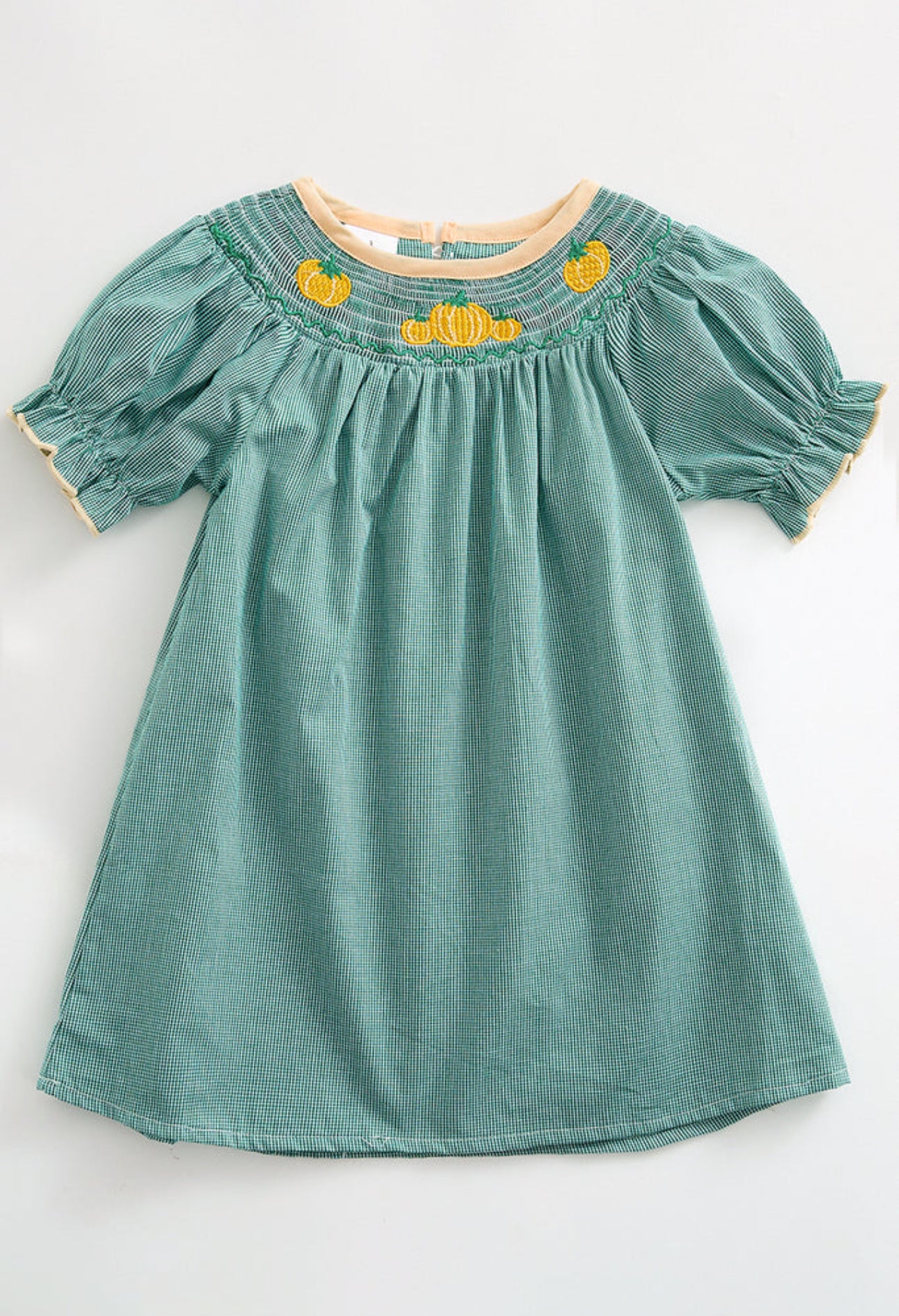 Green Pumpkin Smocked Dress Green Pumpkin Smocked Dress