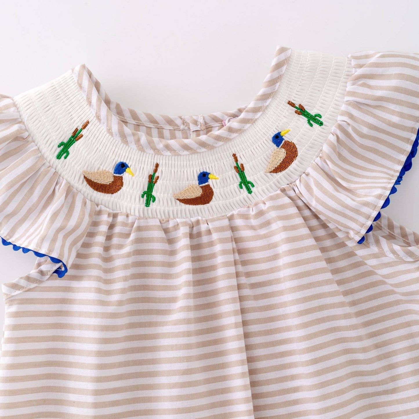 Mallard Smocked Girls Dress