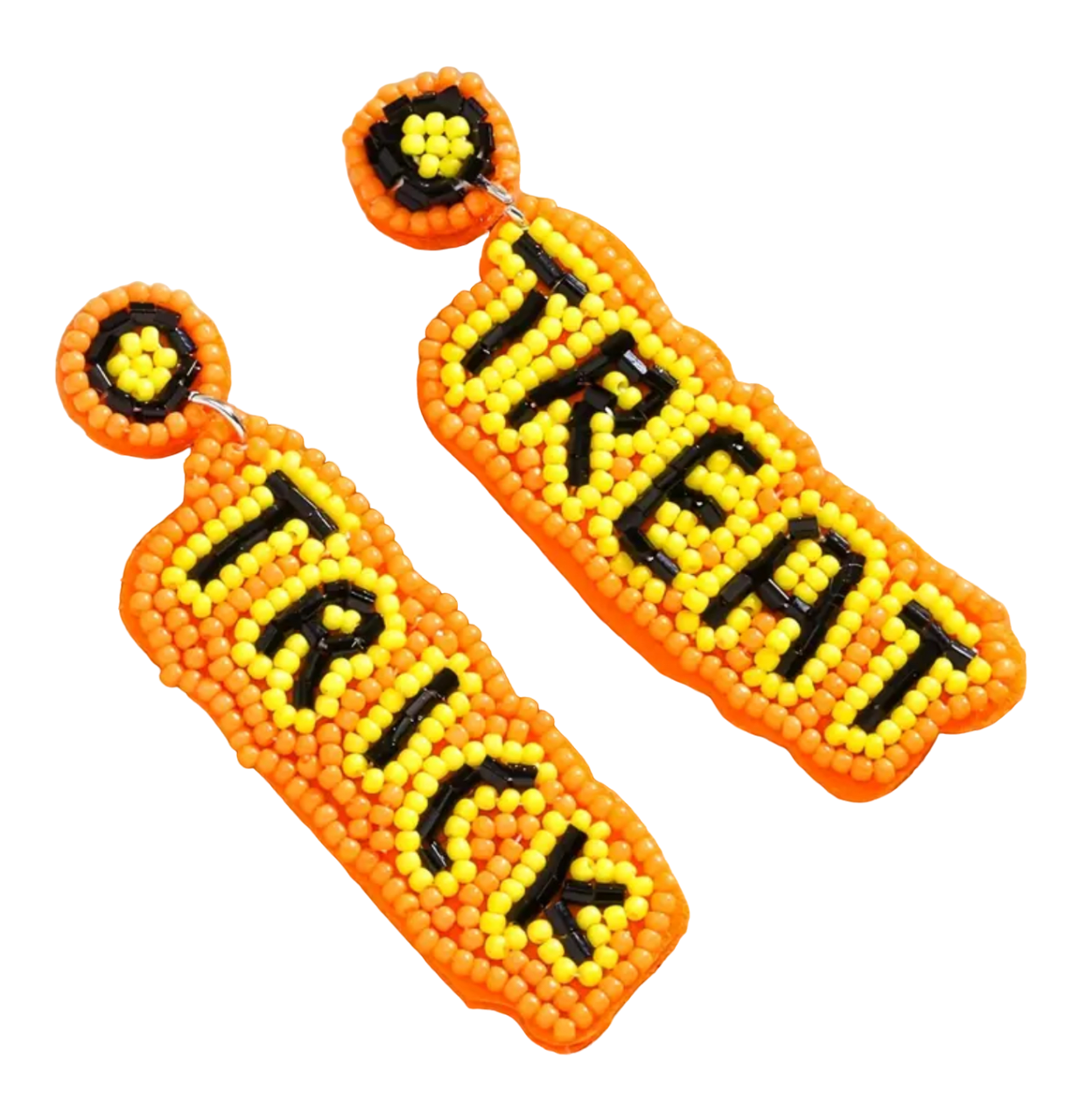 Orange Trick or Treat Earrings