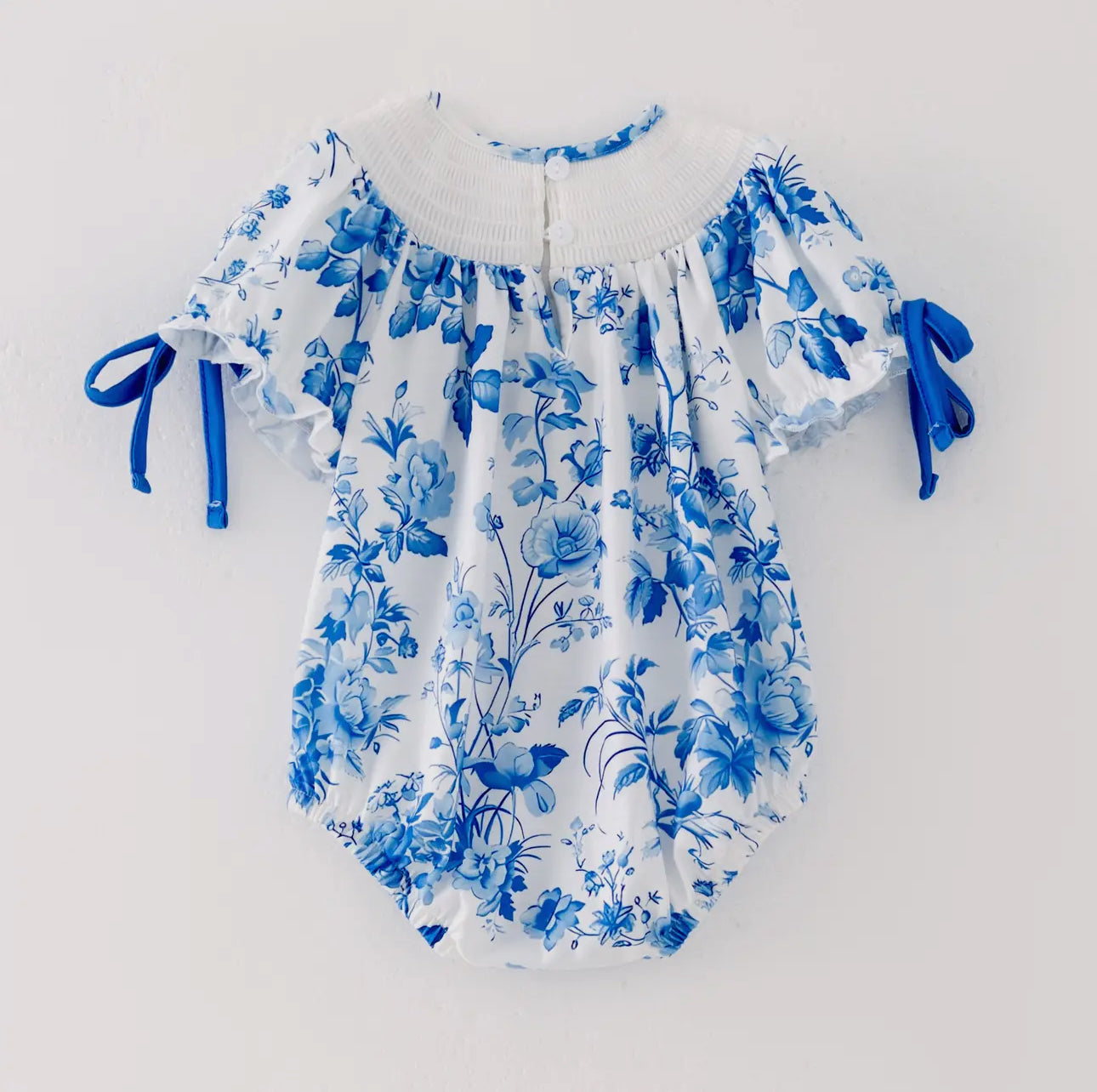 Blue Floral Custom Bubble