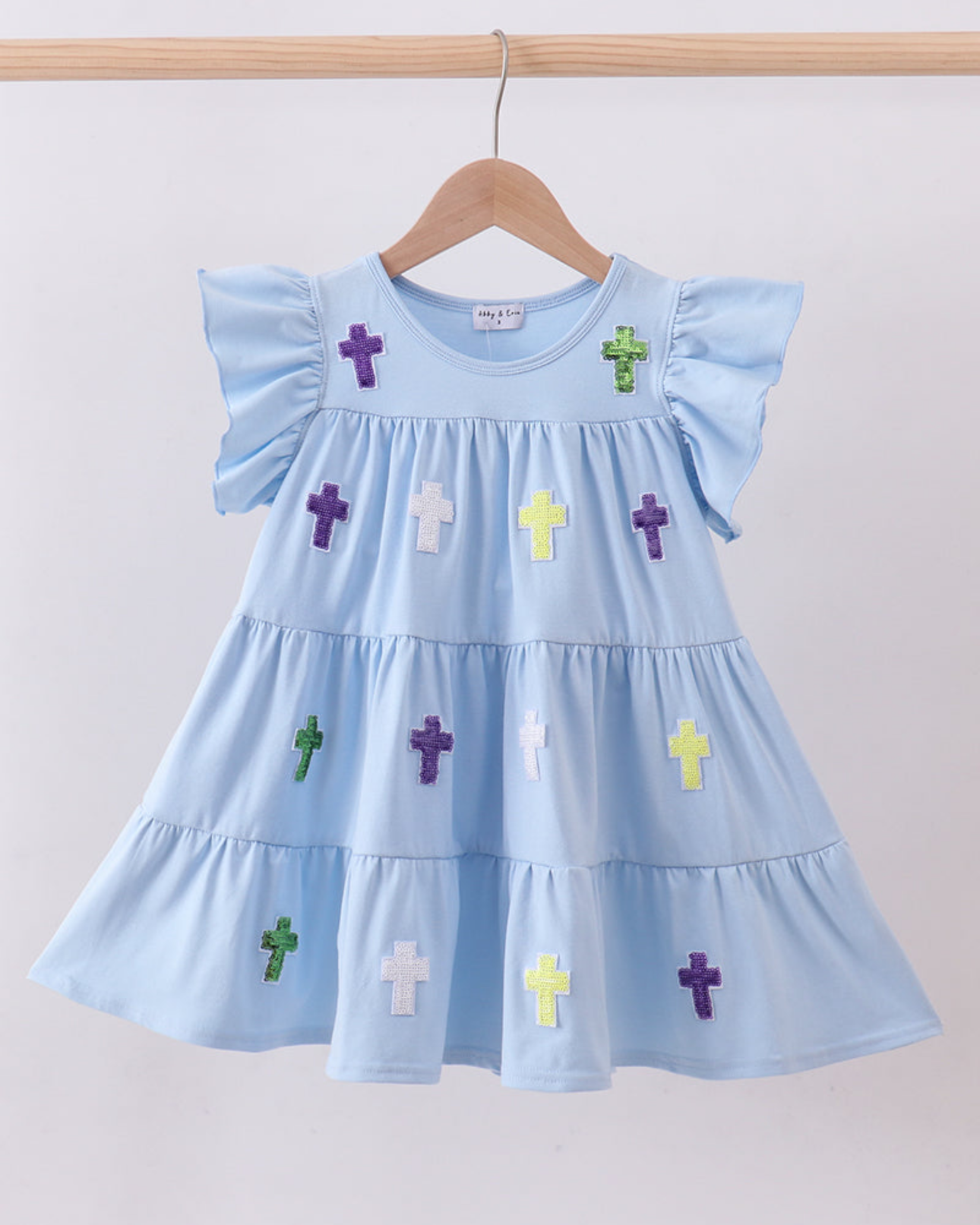 Blue Cross Tiered Sequin Dress