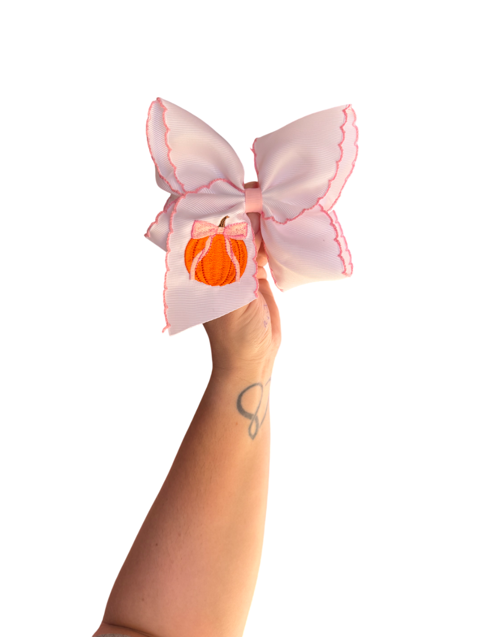 Pumpkin Coquette Hair Bow