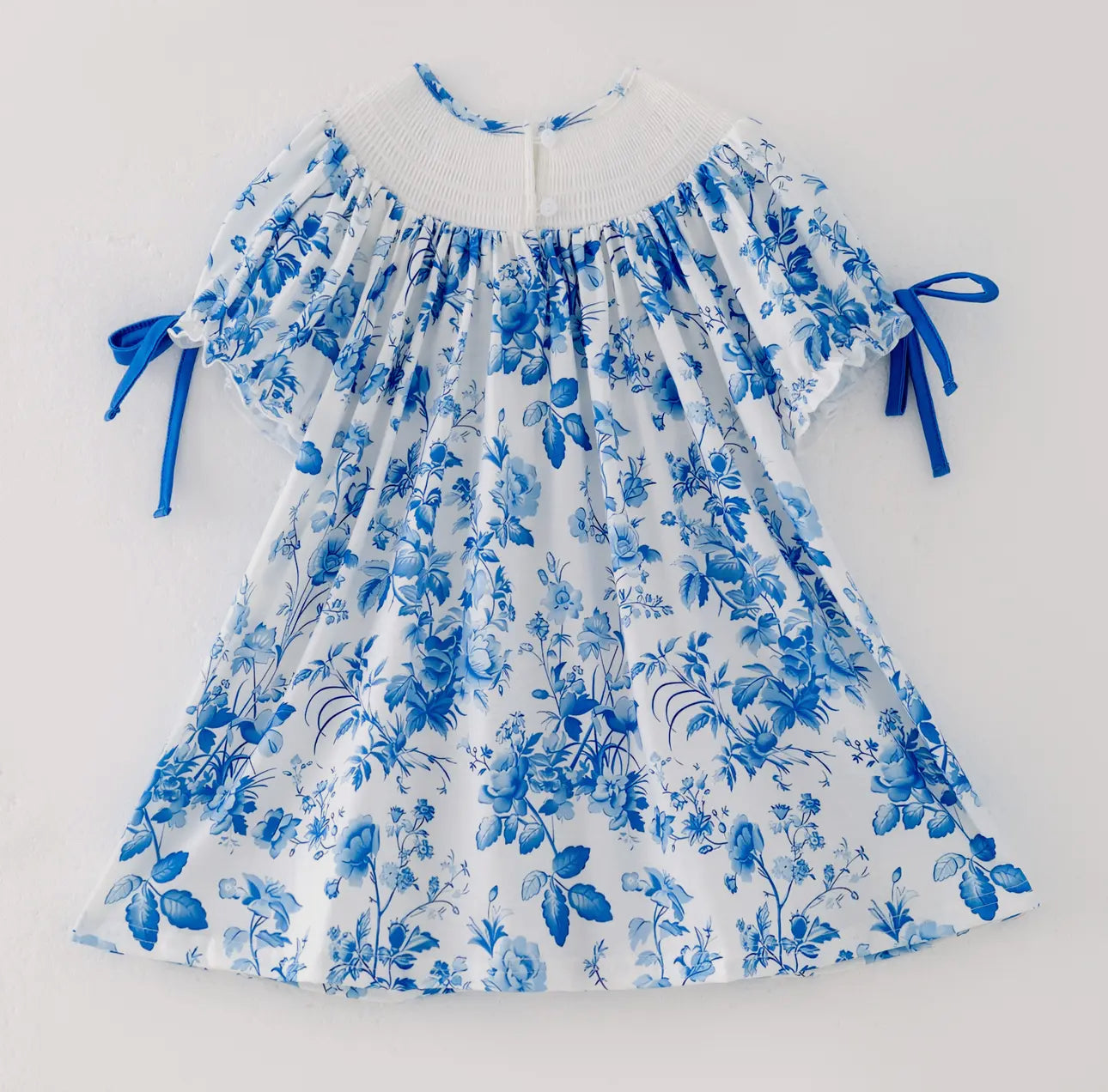 Blue Floral Custom Dress