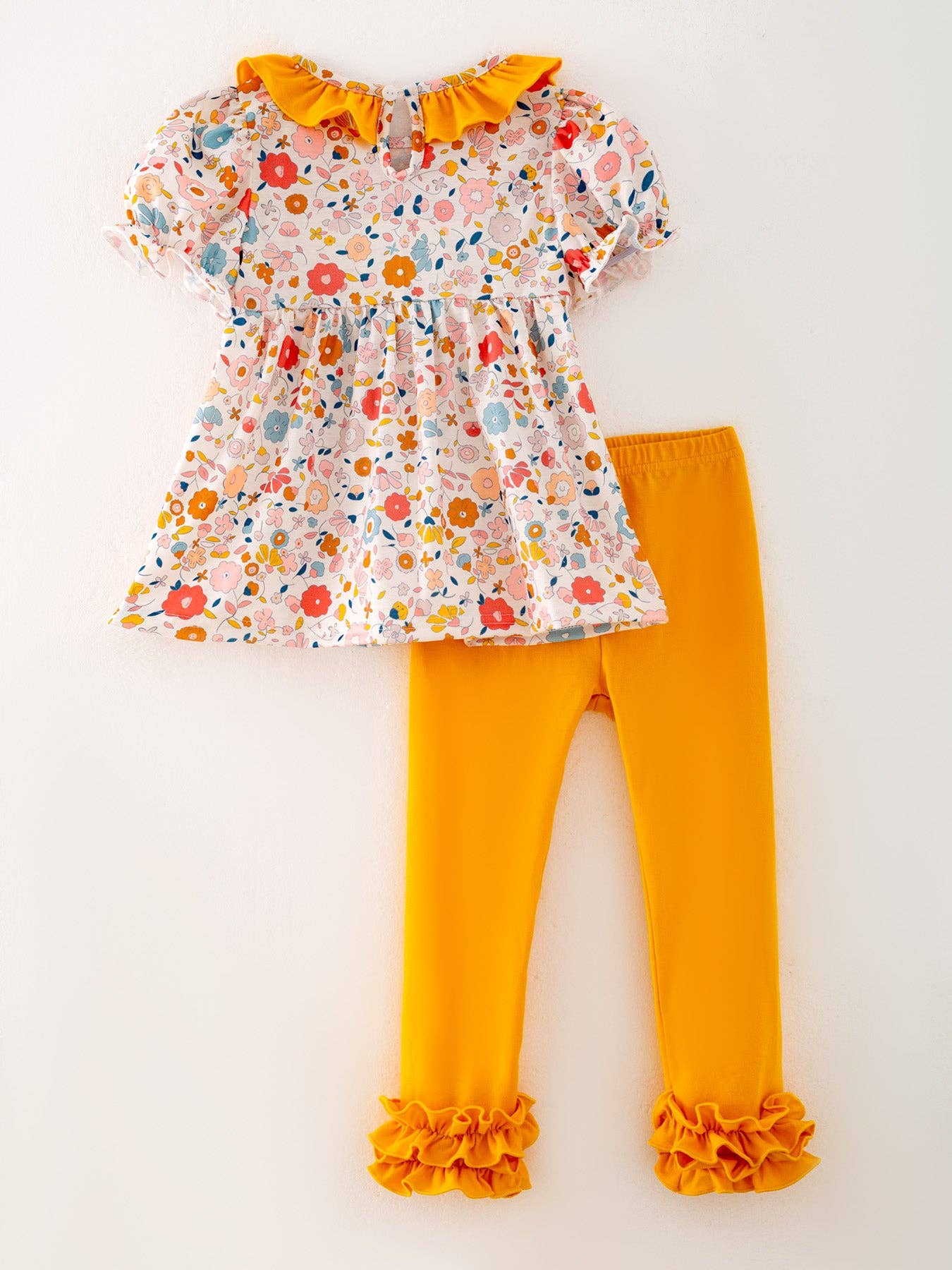 Pumpkin Chenille Orange Girls Set