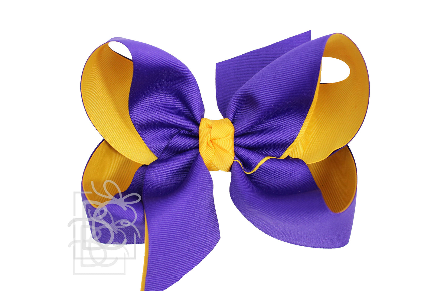 Layered Bow Purple & Yellow Gold