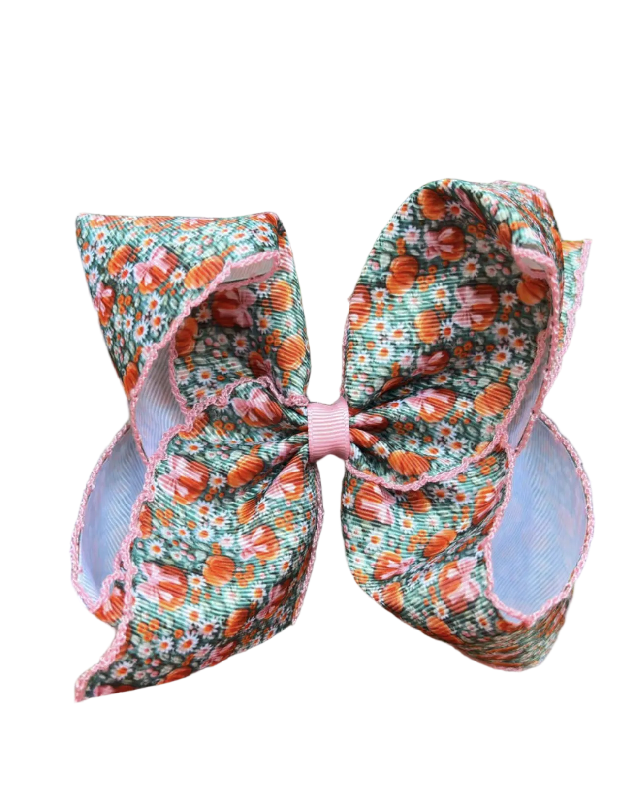Floral Pumpkin Bow