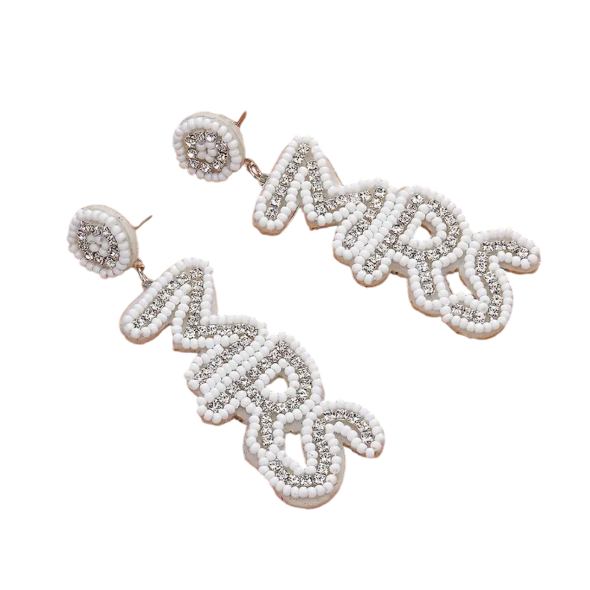 Mrs Beaded Earrings