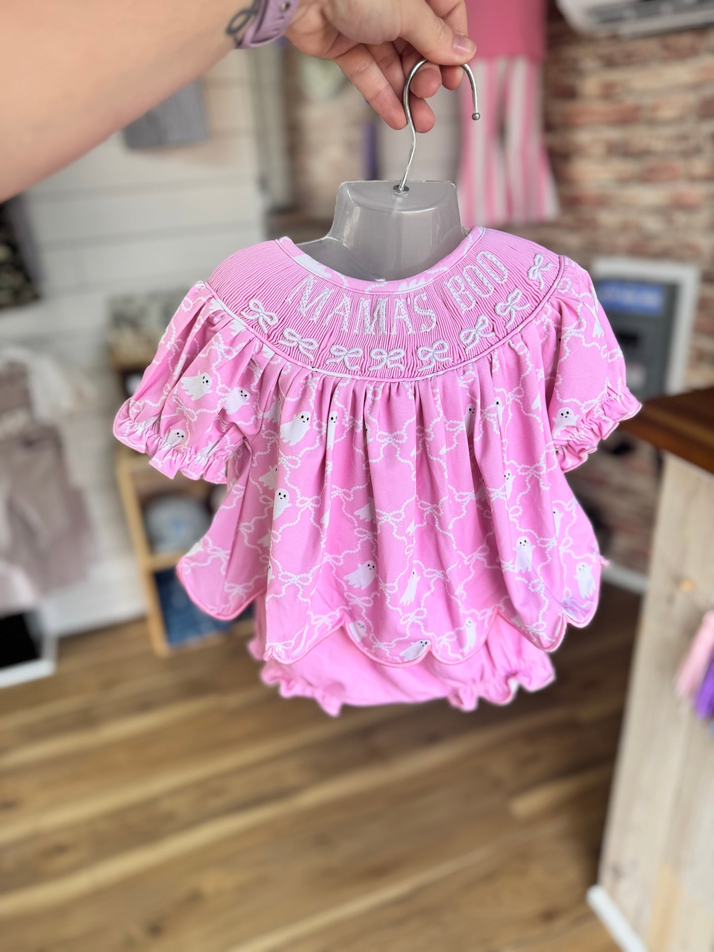 Pink Mama's Boo Smocks