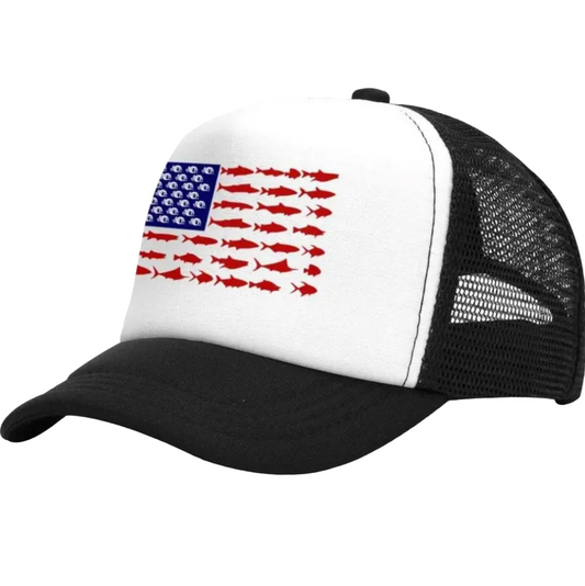 Flag Fish Trucker Hat