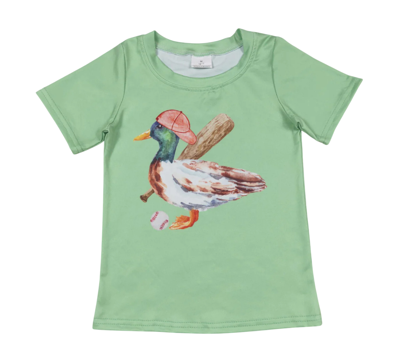 Green Duck Baseball Tee
