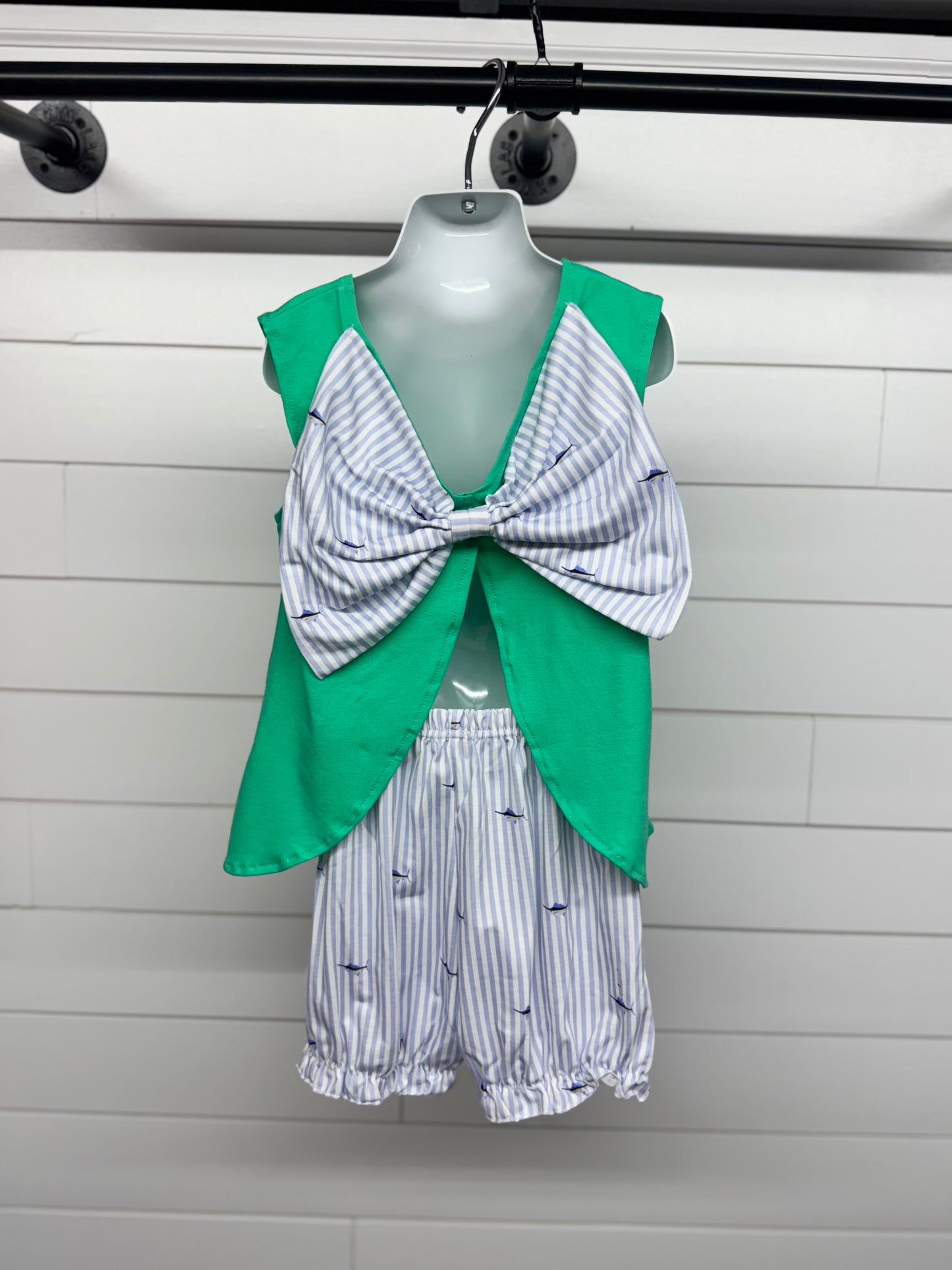 Mint Marlin Bow Set