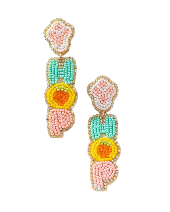 Hop Easter Beaded Earrings
