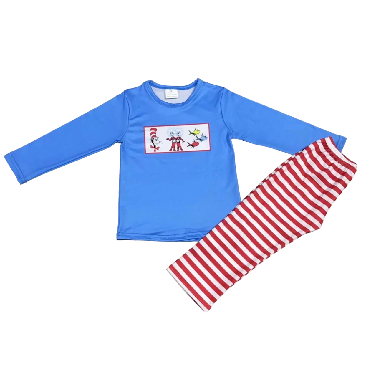 Dr Seuss Stripe Pants Set