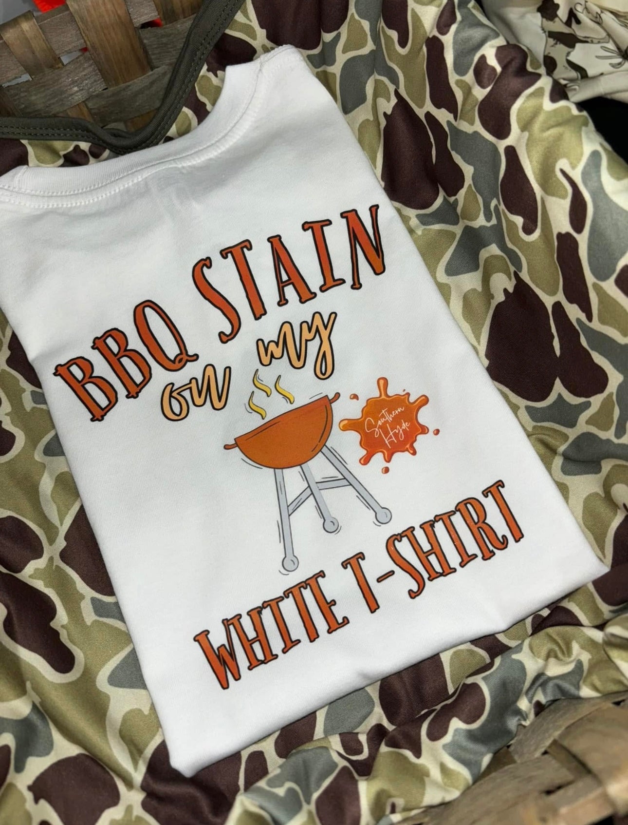 BBQ Stain On My White T-Shirt