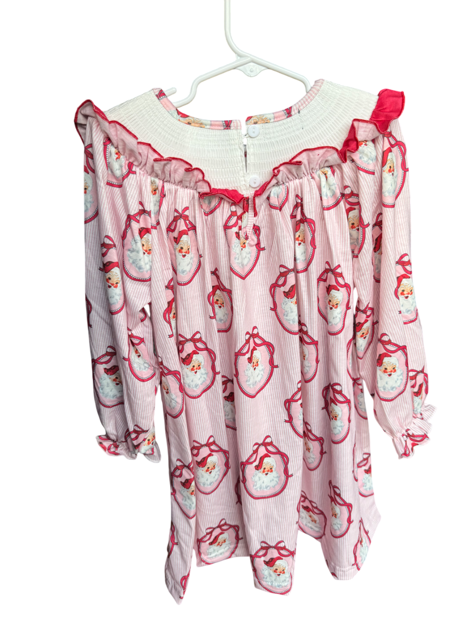 Santas Bestie Smocked Dress