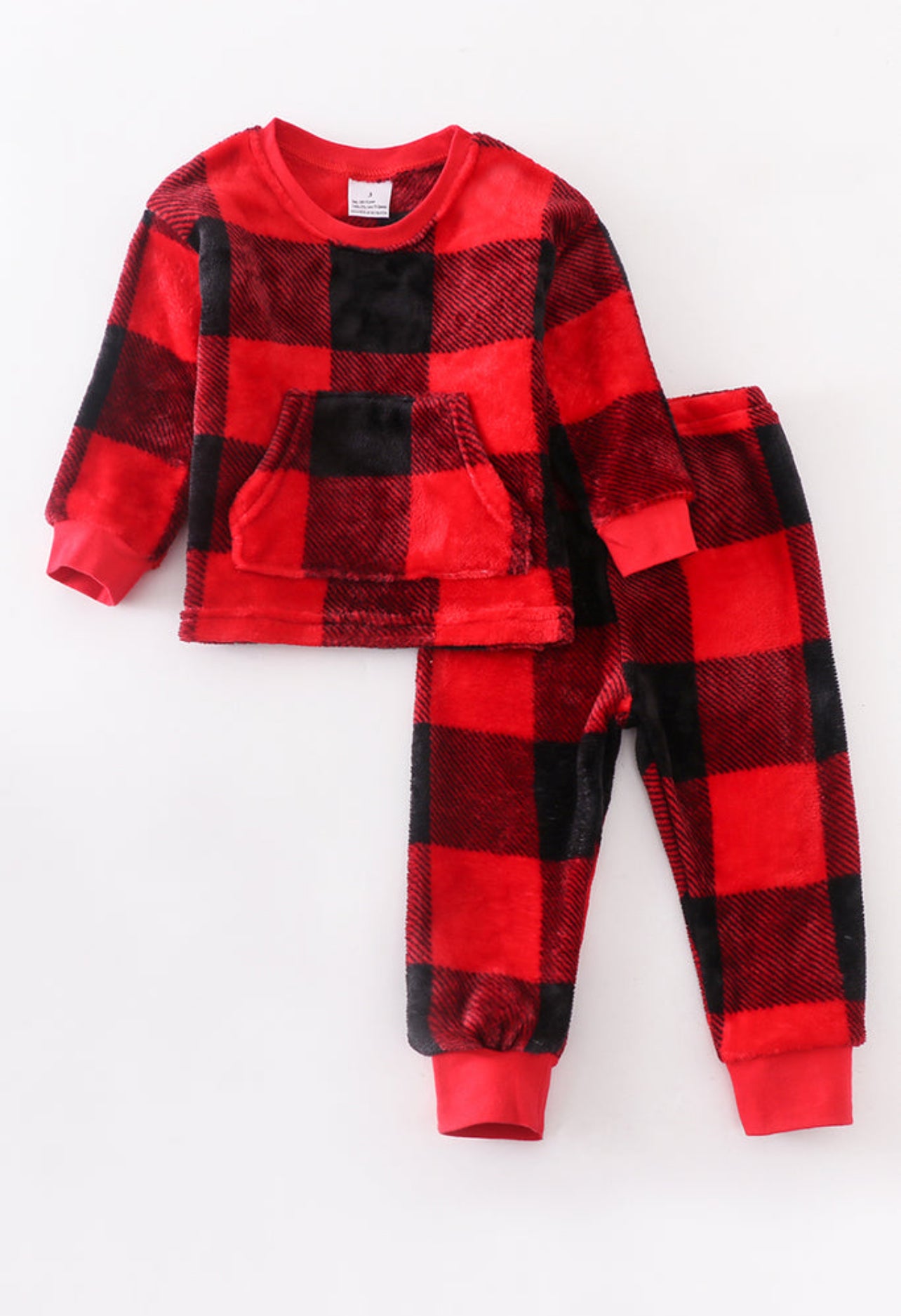 Fleece buffalo plaid discount pajamas