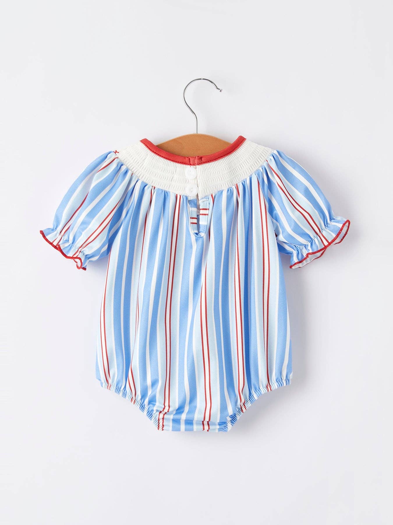 Girls Patriotic Smock Bubble