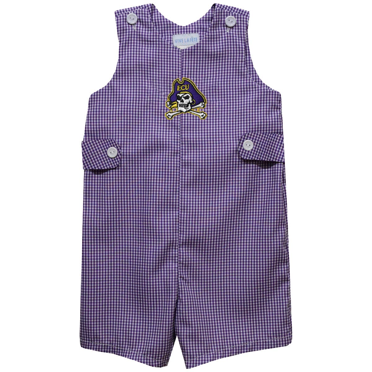 Ecu Embroidered Purple Ginghah JonJon