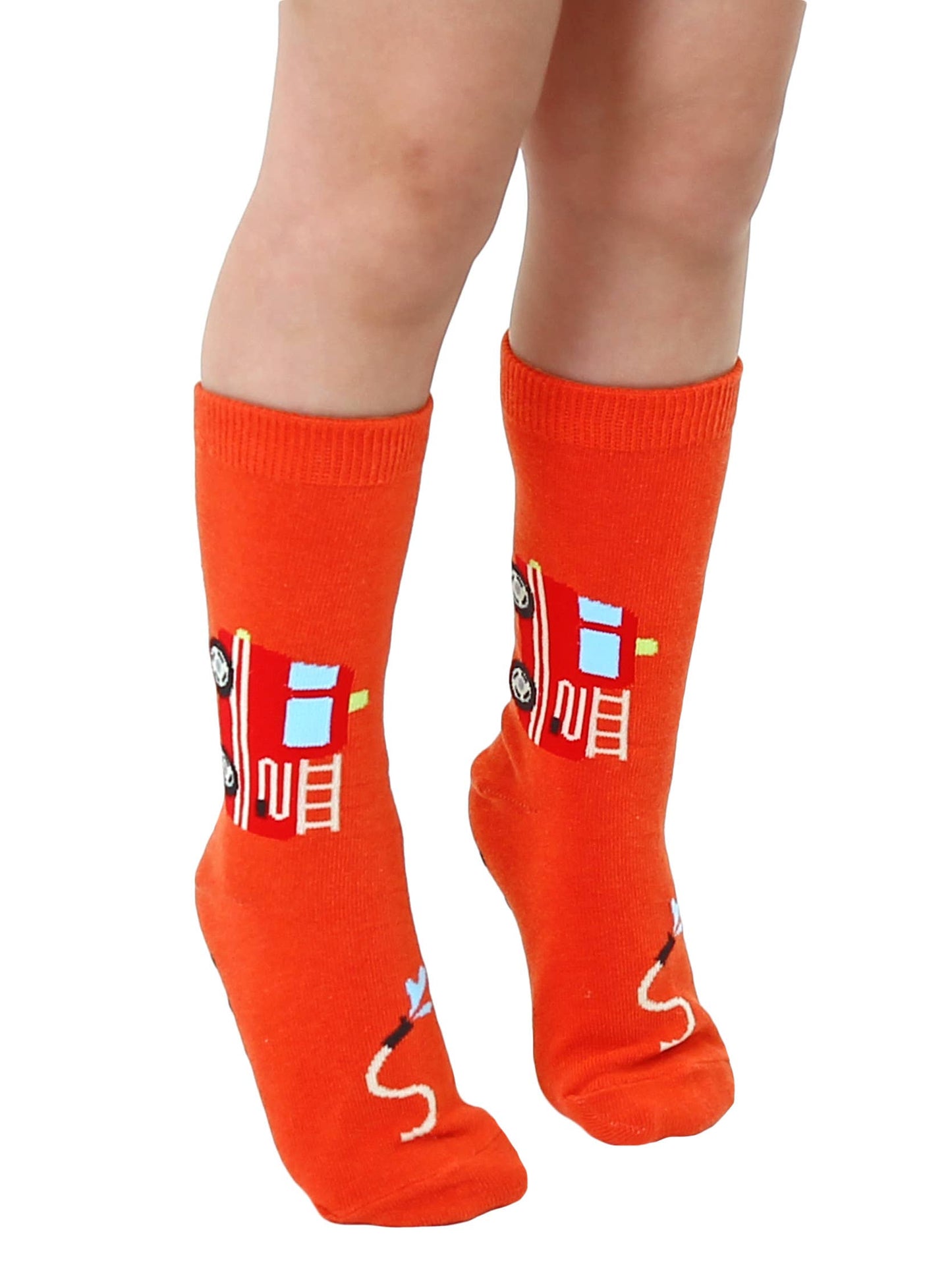 Fire Truck Crew Socks