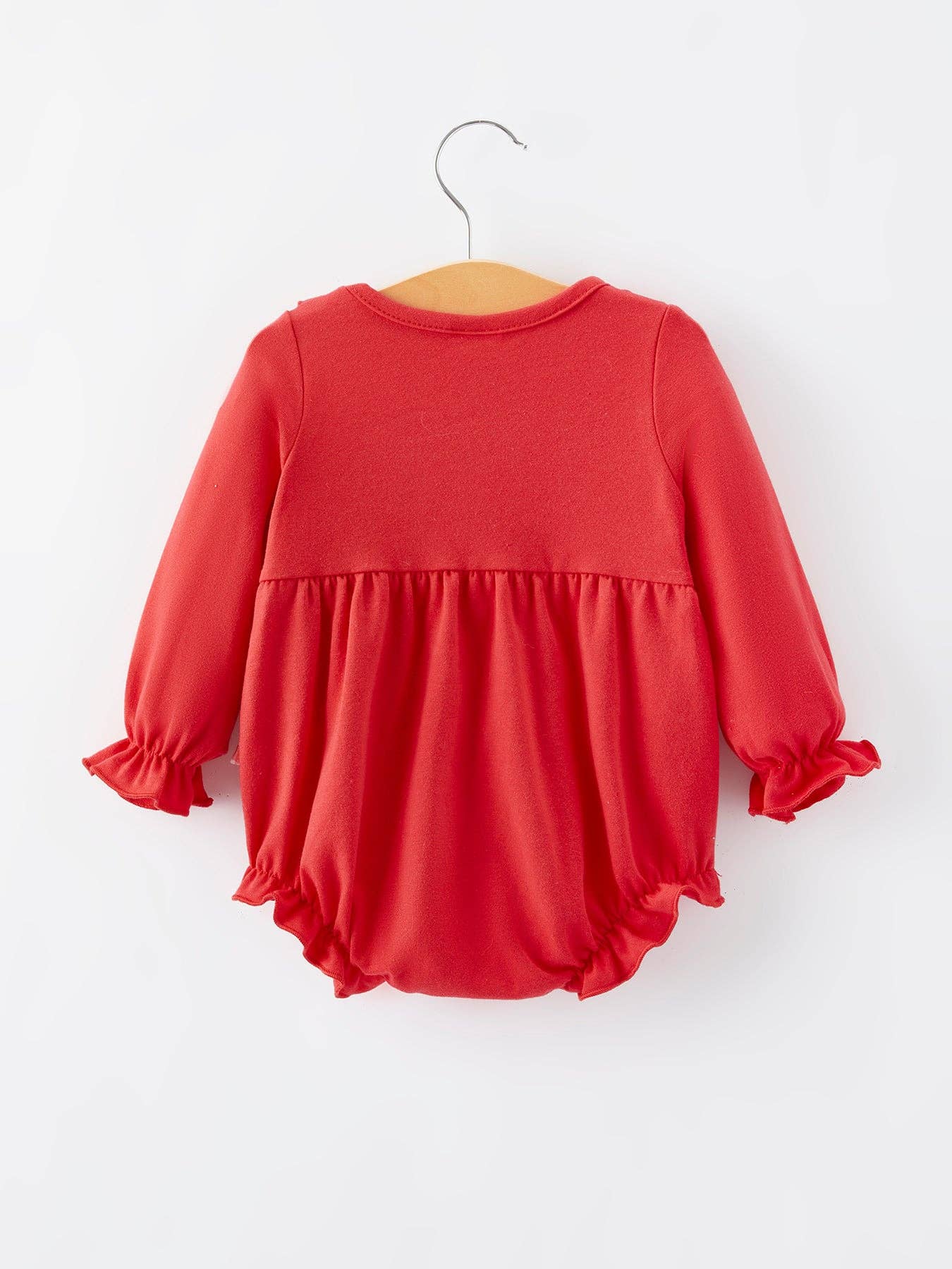Christmas Smocking Bow Girls Bubble