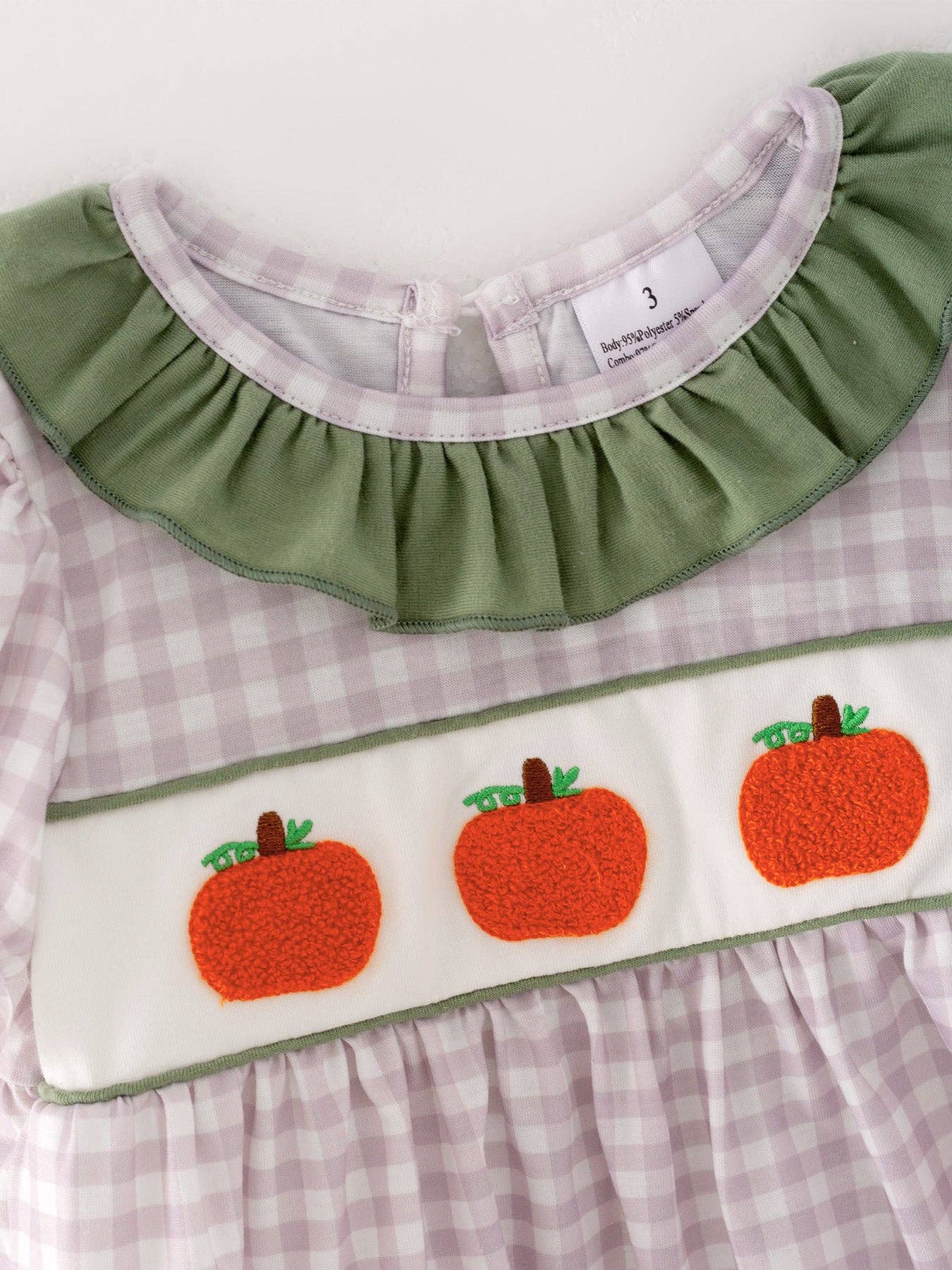 Pumpkin Chenille Plaid Pants Set