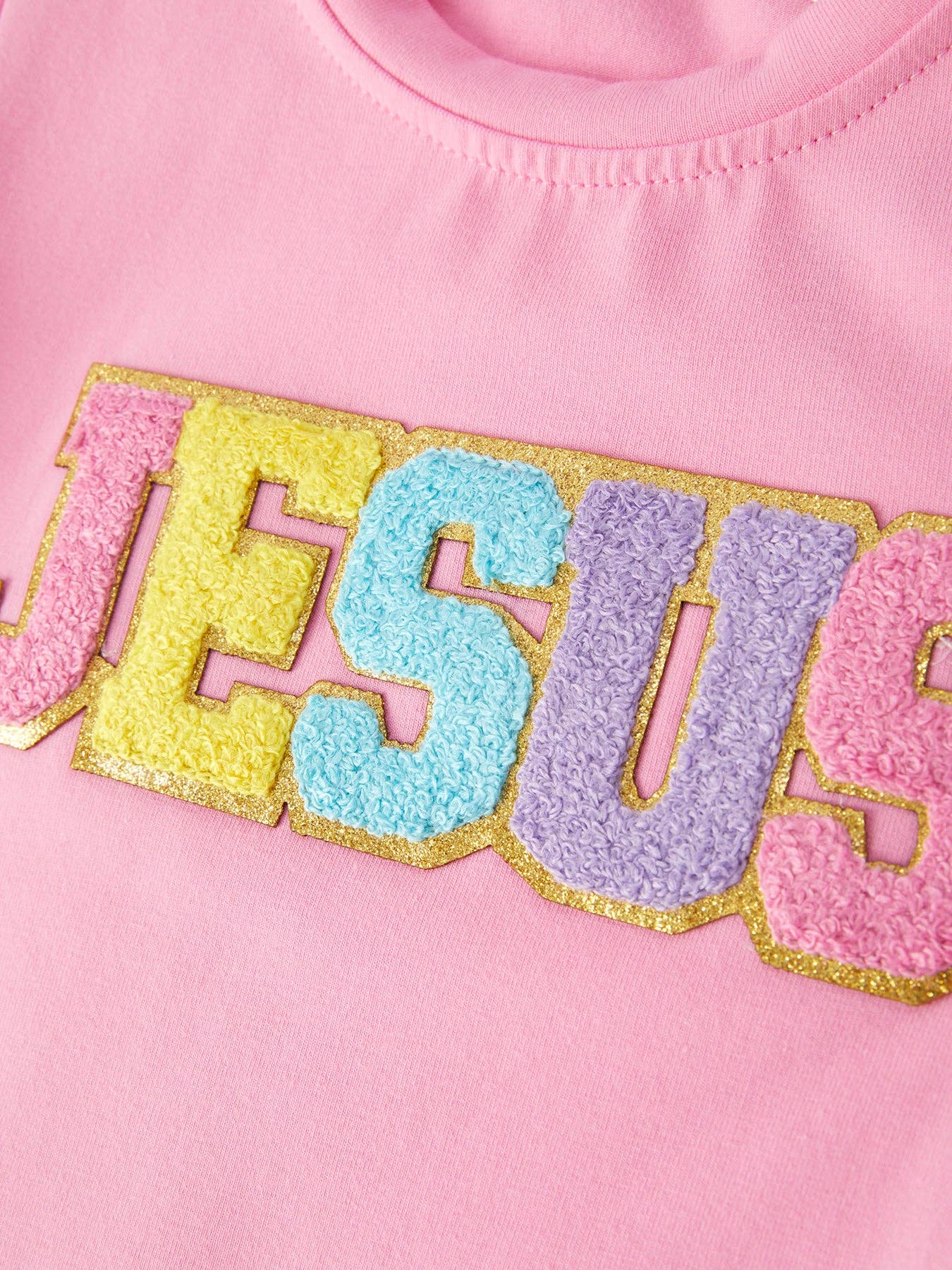 Jesus Applique Girls Set