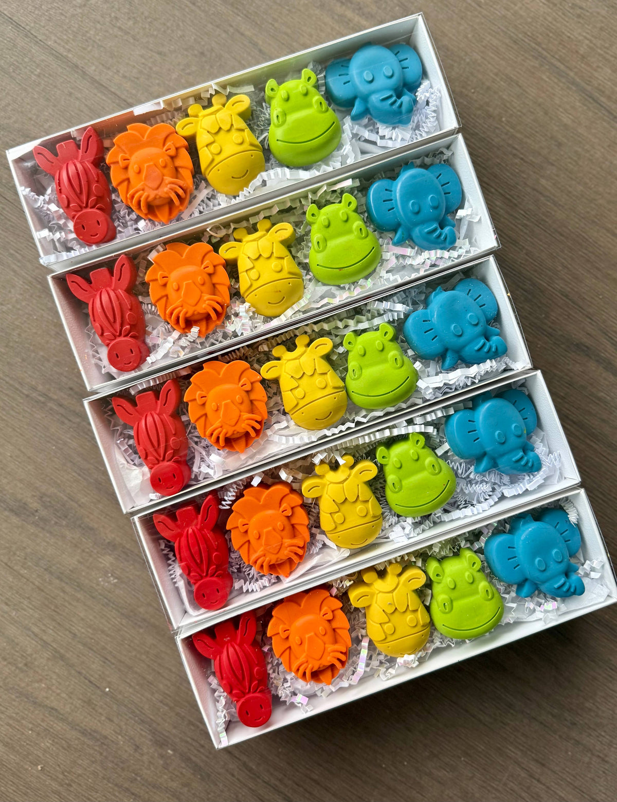Jungle Animal Crayon Set