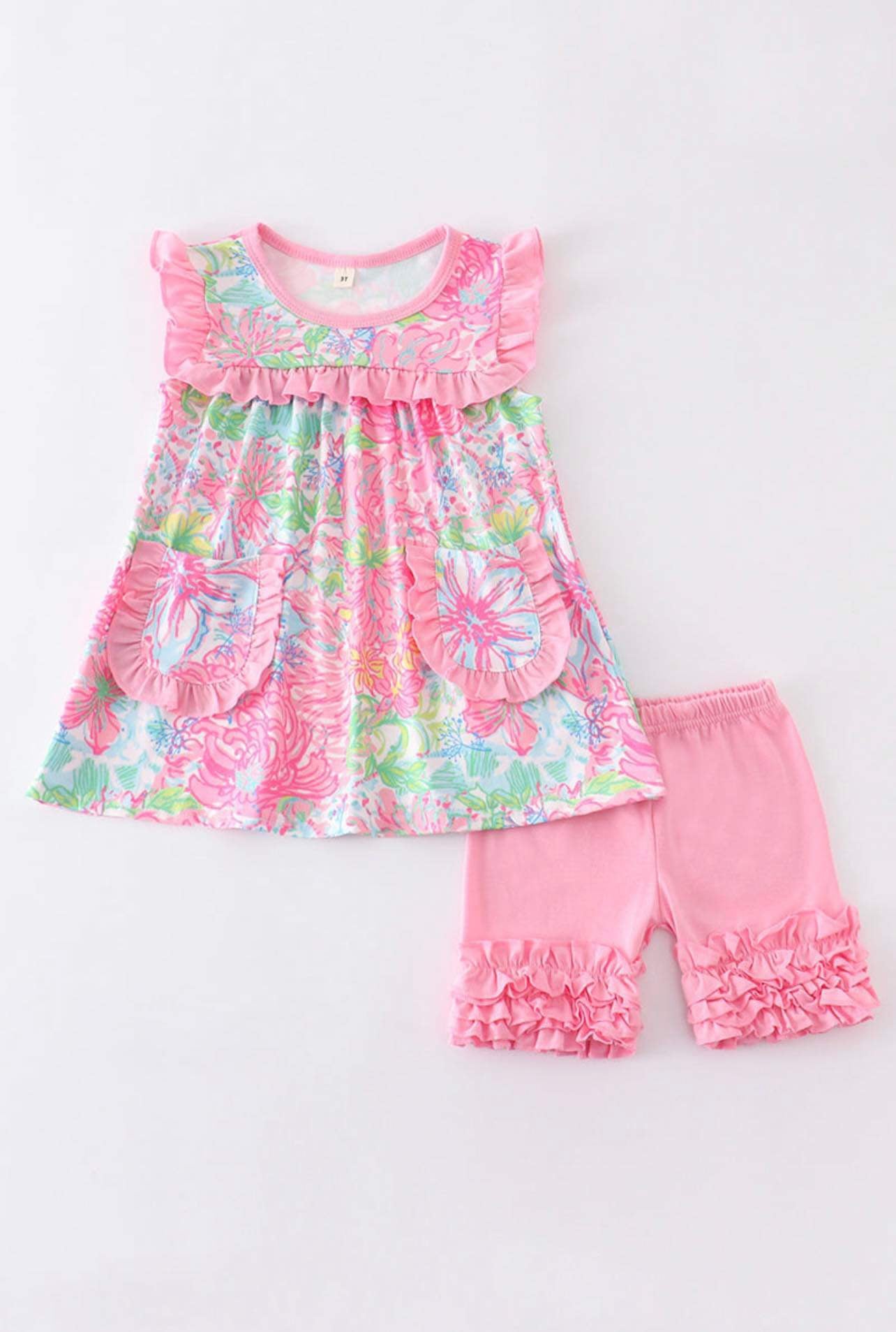 Mommy me mini set Lilly inspired top pink dress girls