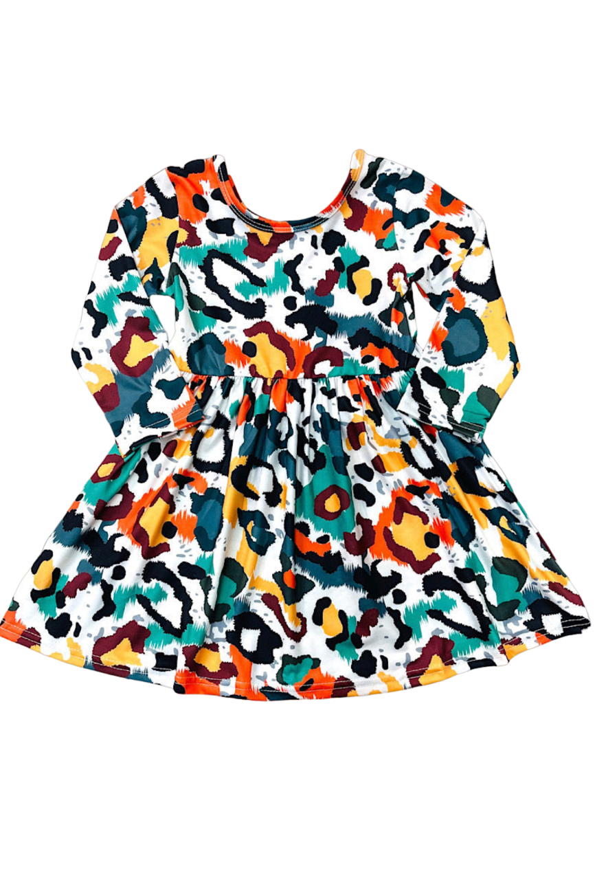 Colorful Leopard Dress