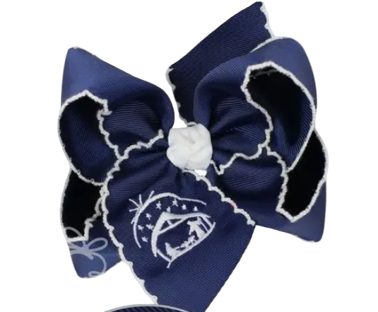 Nativity Blue Hair Bow