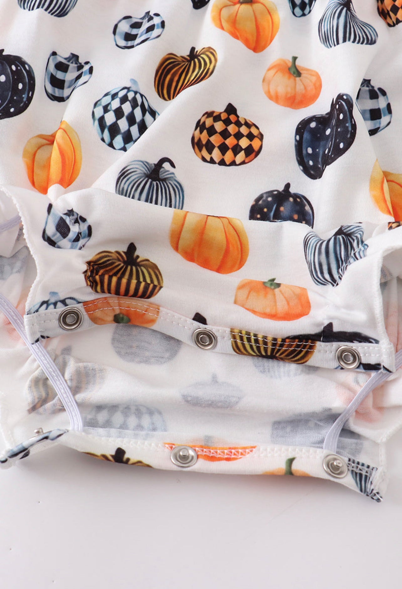 Multicolor Pumpkin Girl Romper