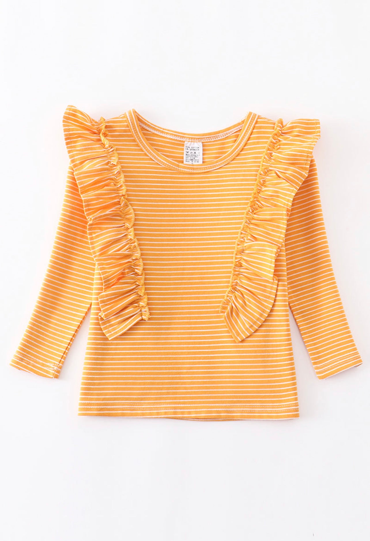 Mustard Ruffle Shirt