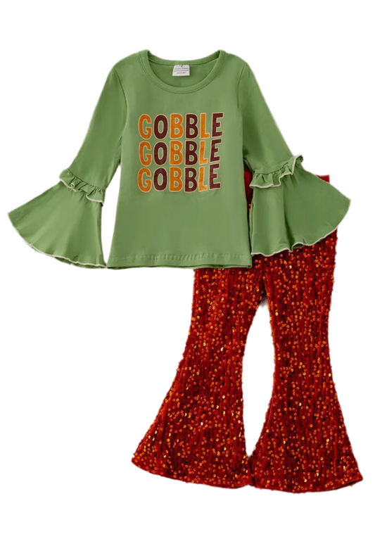 Gobble Sequin Flare Set