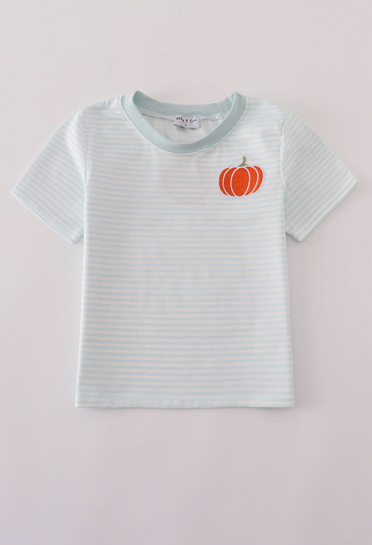 Blue Pumpkin Stripe Top