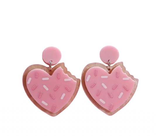 Cookie Heart Earrings