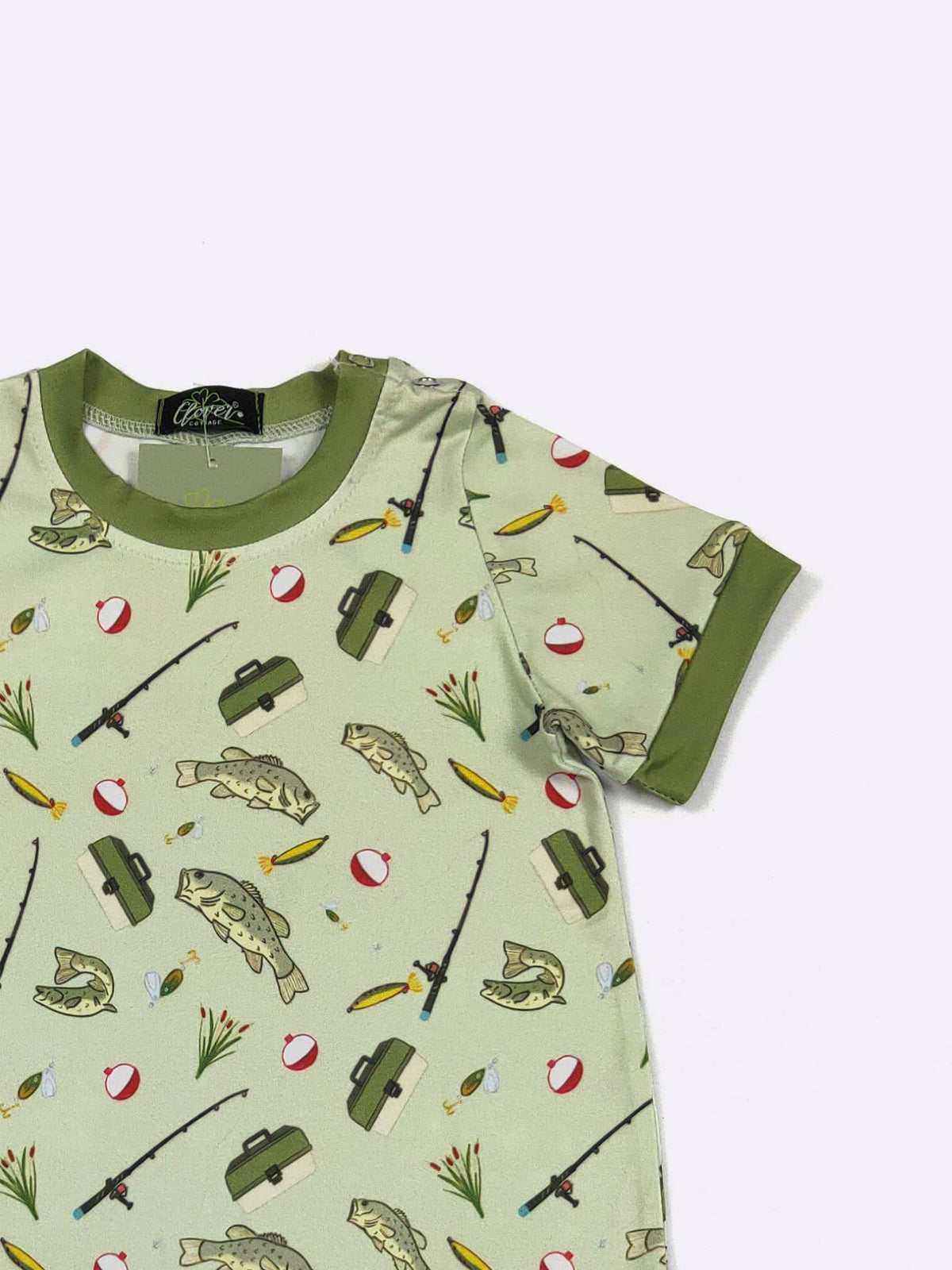 Green Bass Boy Romper