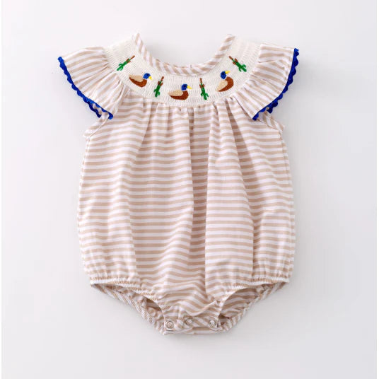Mallard Smocked Stripe Bubble