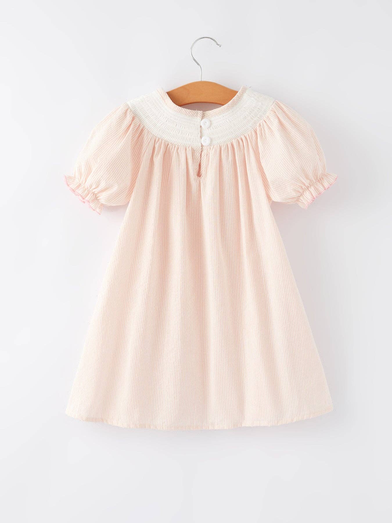 Sweetheart Smocking Stripe Dress