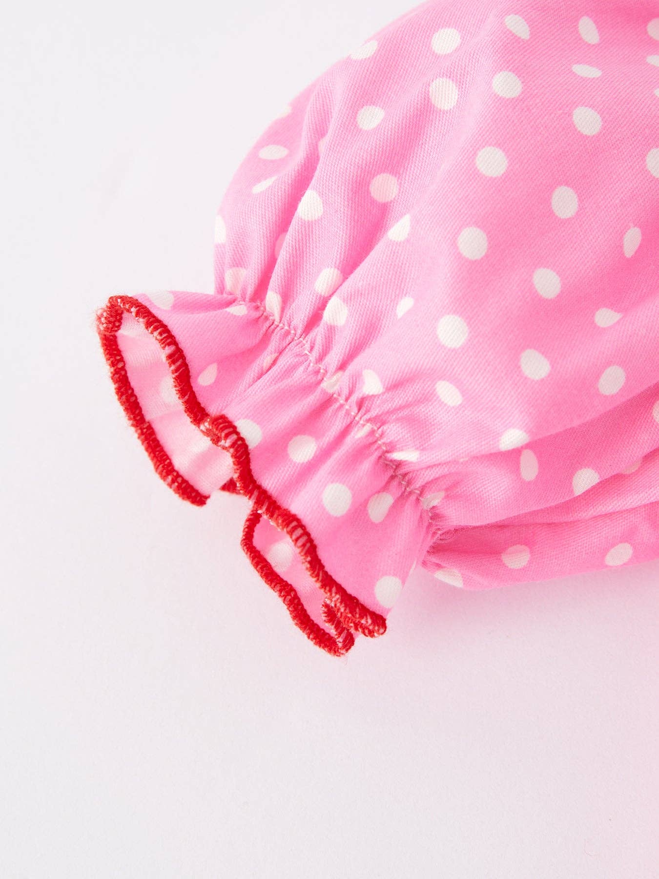 Valentine's Day Smocking Polka Dots Romper