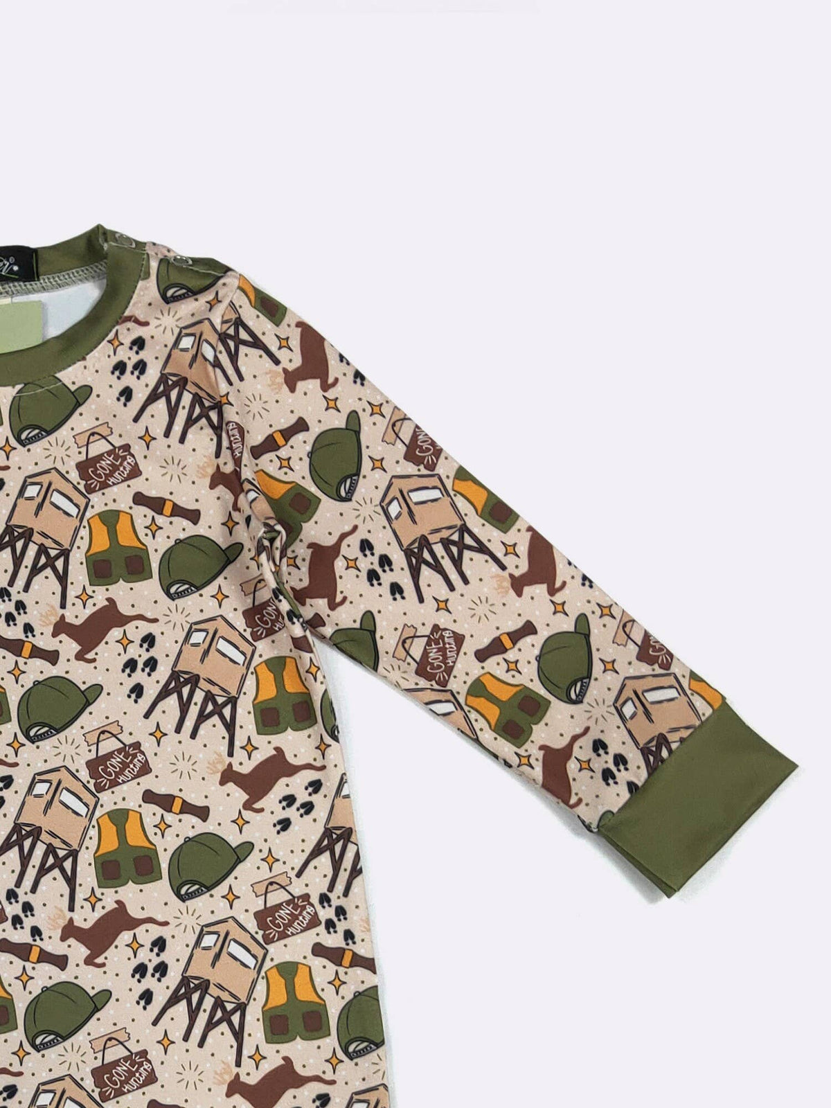 Gone Hunting Boy Romper