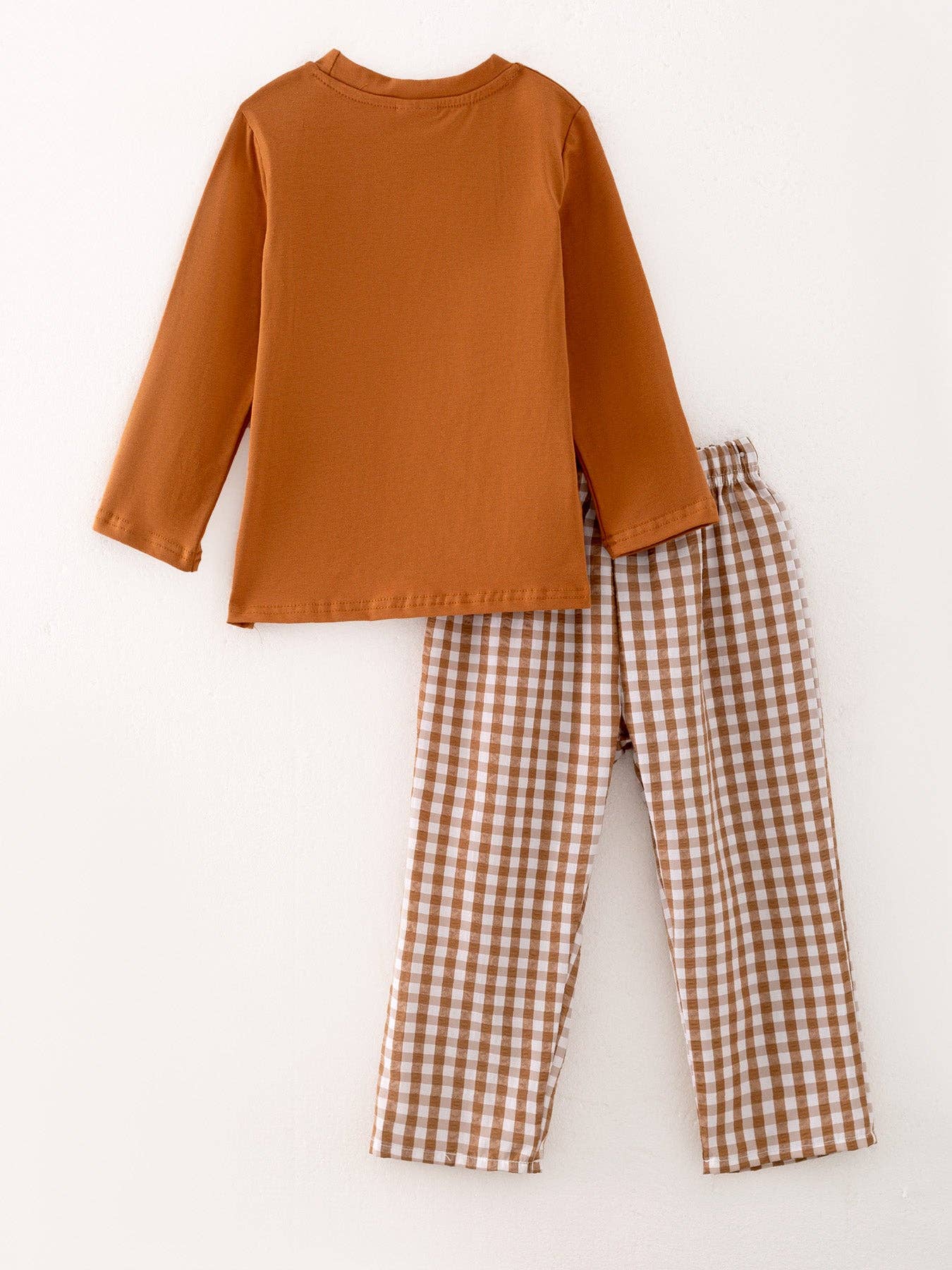 Thanksgiving Brown Smock Set