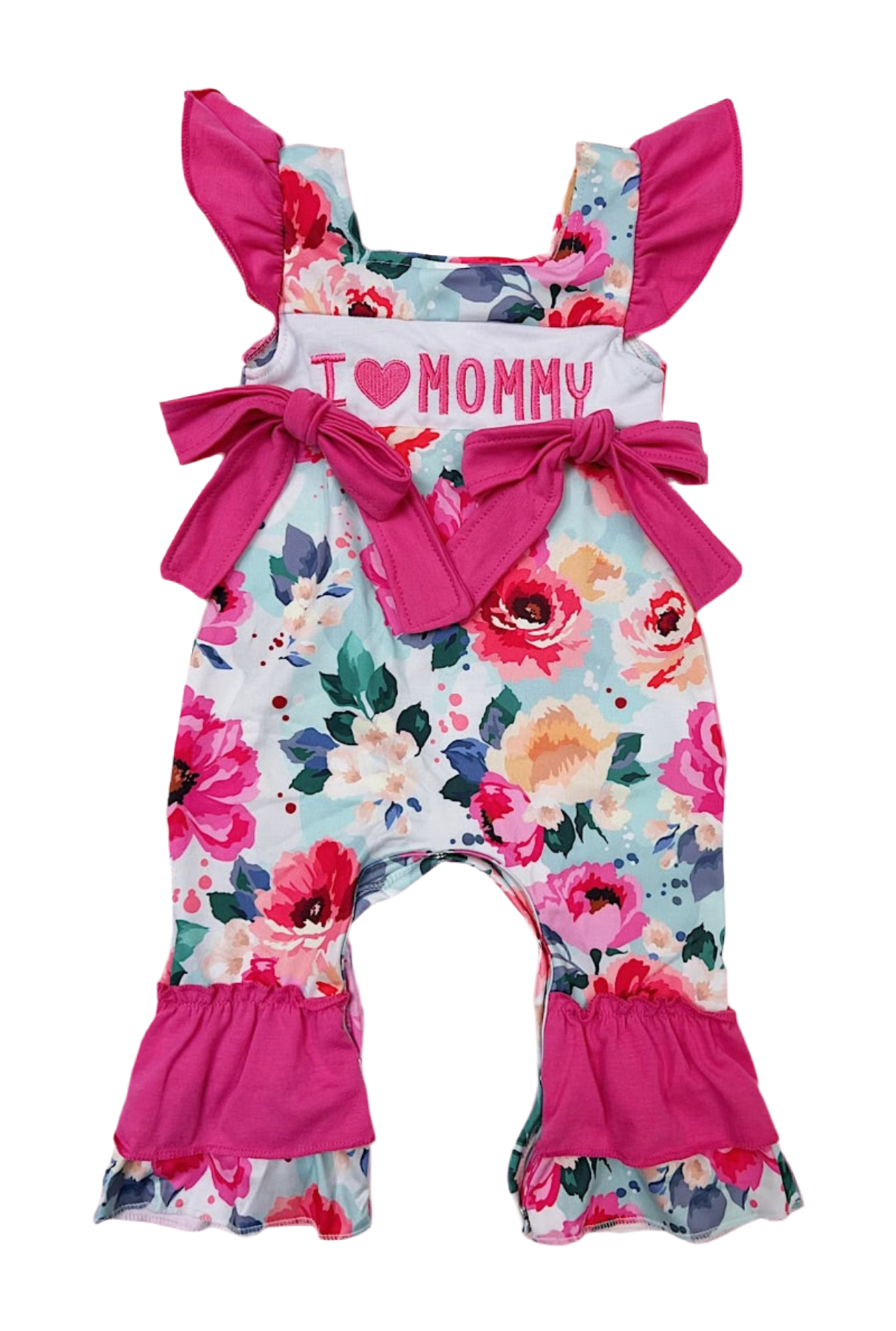 I Love Mommy Pink Romper