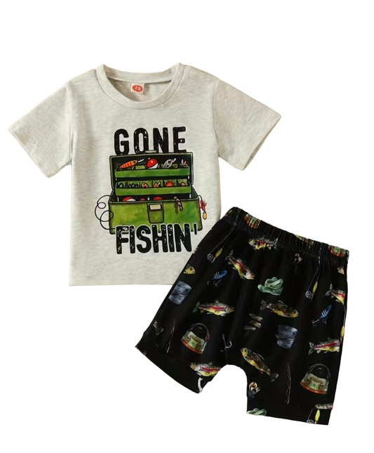 Gone Fishin’ Short Set