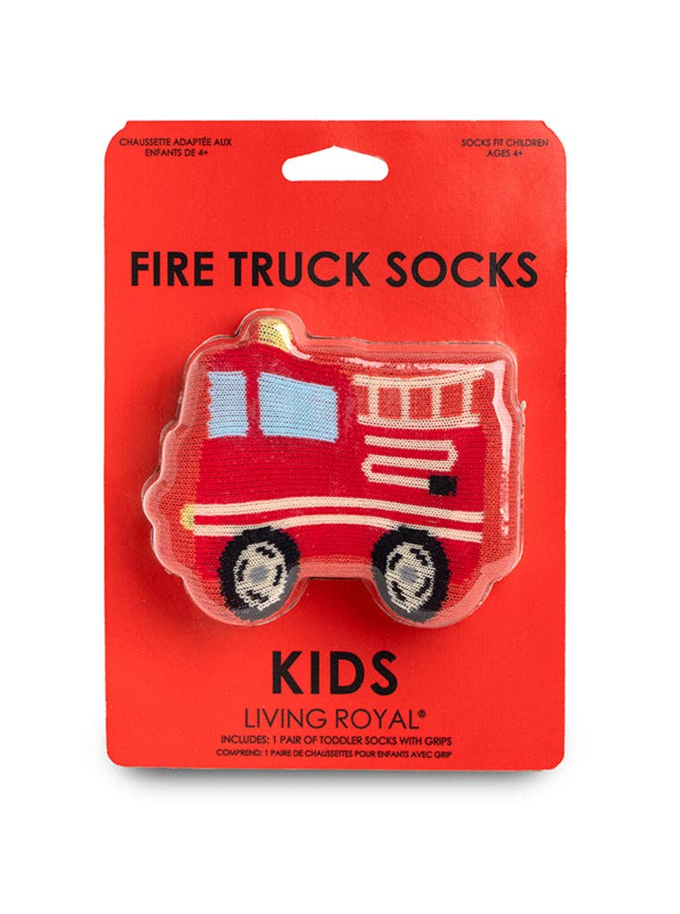 Fire Truck Crew Socks