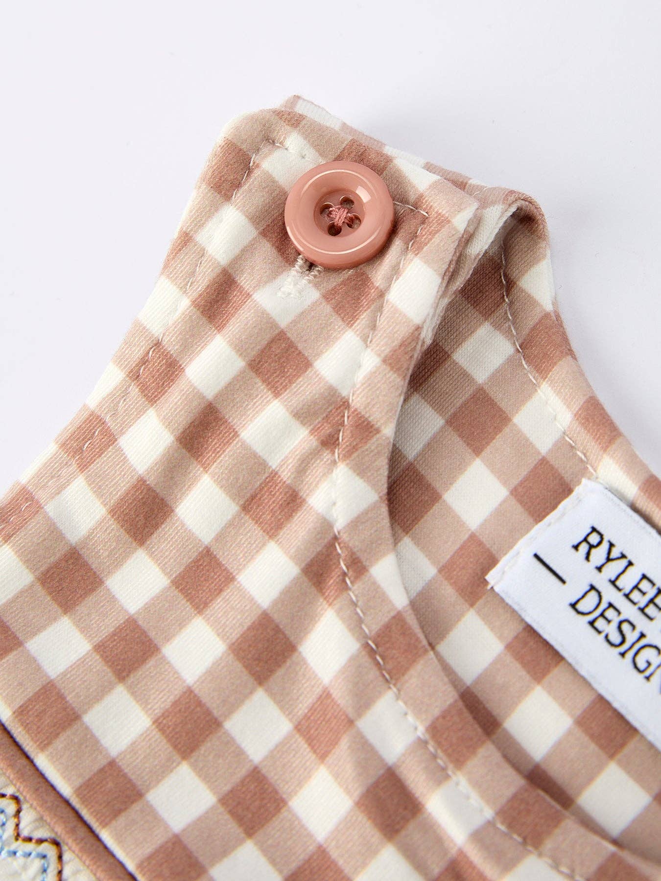 Plaid Gingerbread Smocked JonJon