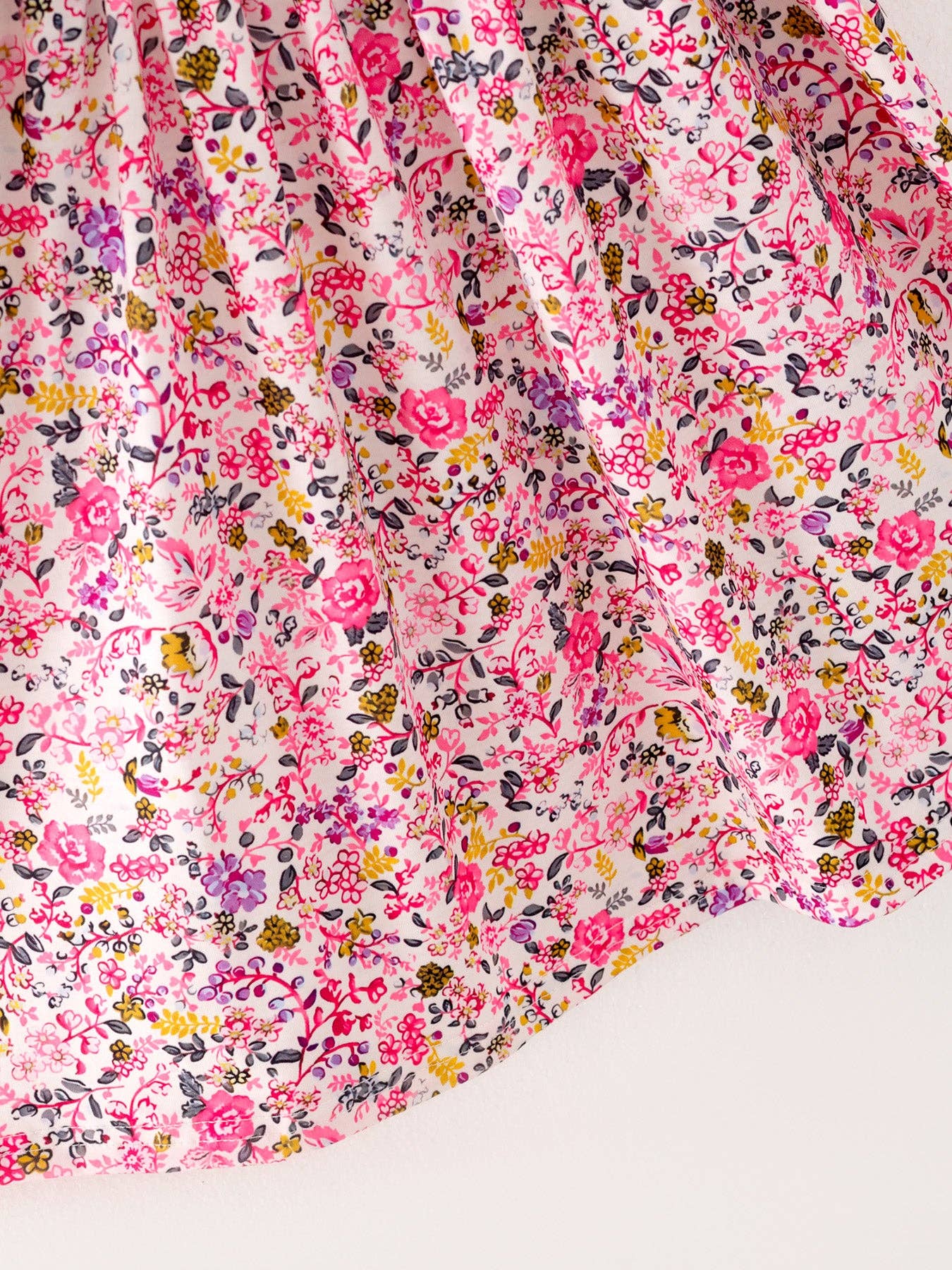 Pumpkin Floral Smocking Dress