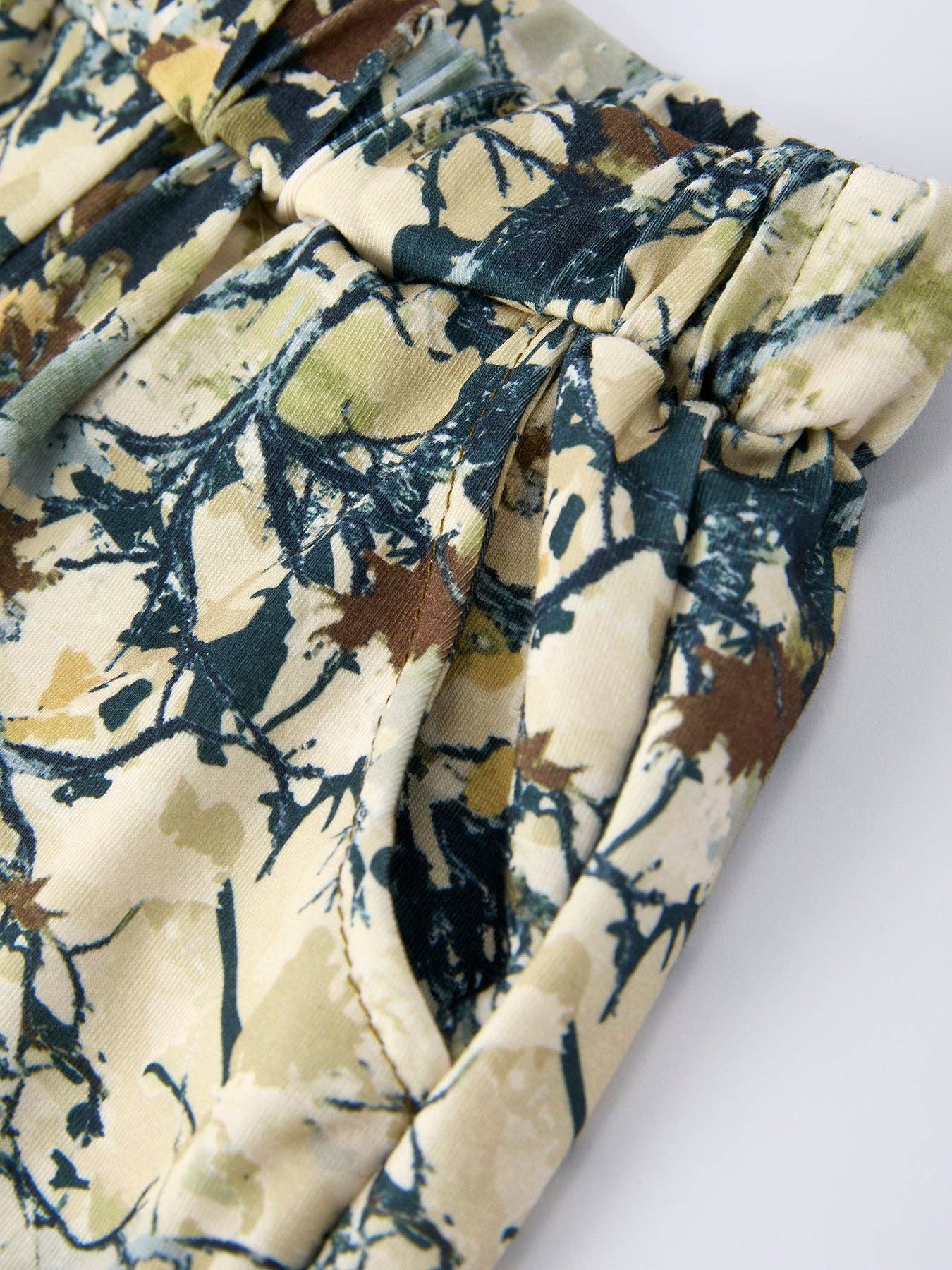 Duck Camo Green Smock Short Set