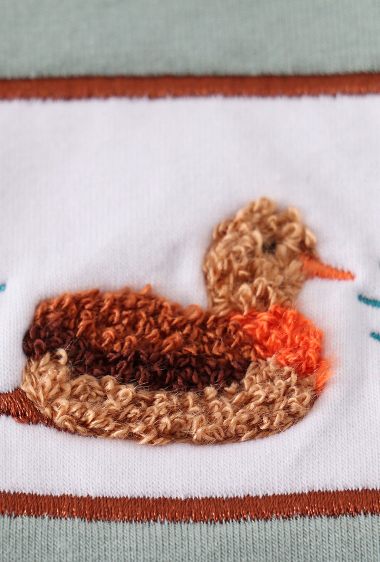 Sage Duck French Knot Bubble