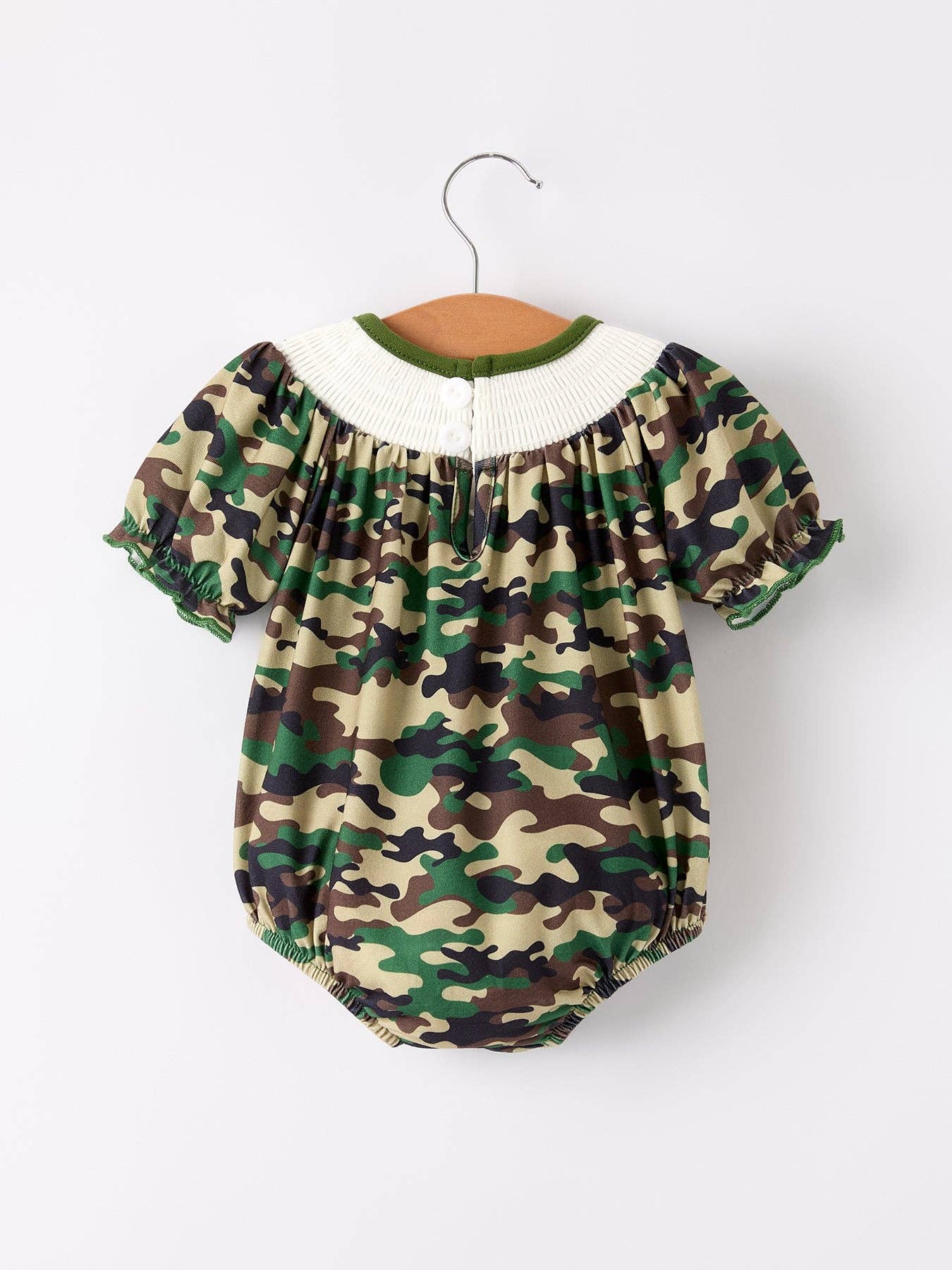 Camouflage Duck Smocking Bubble