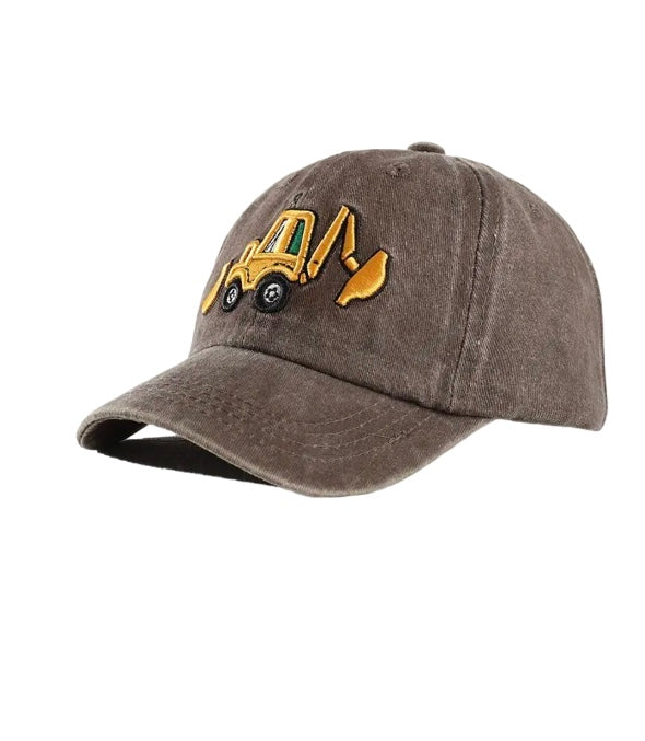 Excavator Boys Hat